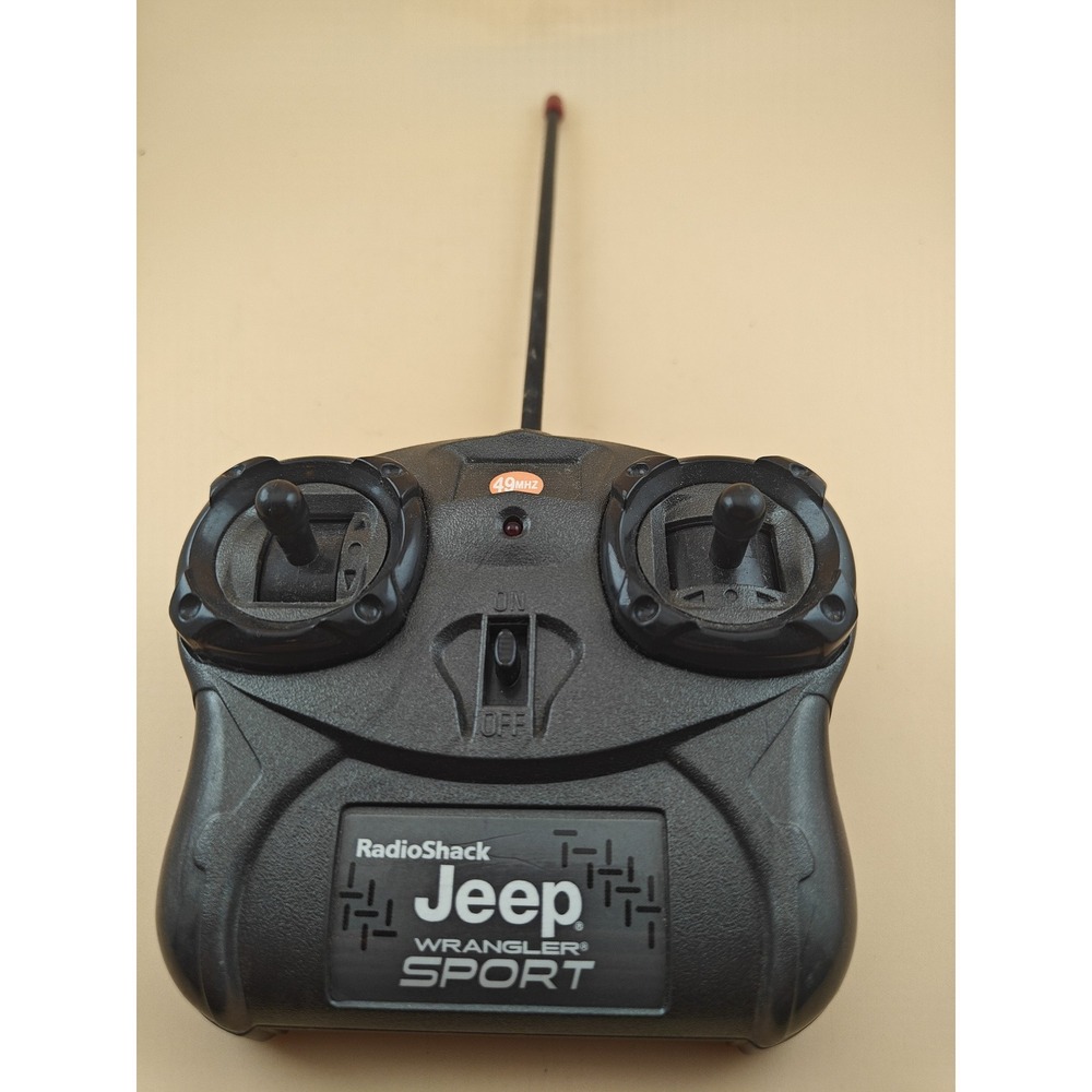 Radio Shack RC Jeep Remote Control Car Missing Battery Cover Toy Used 60-4382
